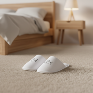 Wholesale Customized Logo Comfortable Disposable Close-Toe Spa Terry Home Comfortable <strong>Slippers</strong> With Free Design - Product Image 3