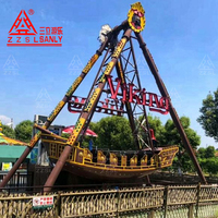 Bateau pirate à bascule géant de 24 places pour équipement mécanique d'amusement, à vendre