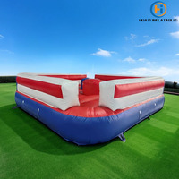 HUAYI Team Building Interactive Gonflable Gladiateur jeu de sport construction Gonflable Pole Joust Arena à vendre