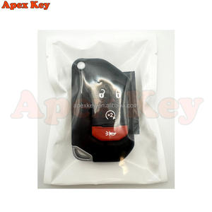 Chip PCF7939M 4A de 33.92MHz para Jeep Wrangler 2018 2019, 4 Botones, FCC IDOHT1130261, Llave Inteligente Plegable para Auto, Negra, ABS - Product Image 6