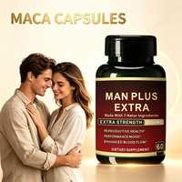 Capsules RTS pour hommes, 60 unités, complément alimentaire, 7 ingrédients naturels, 8050 mg, soutien de l'endurance, vitalité quotidienne, capsules Maca Plus
