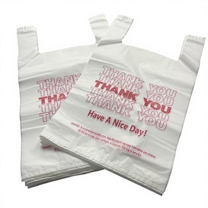 High Quality Custom HDPE Vest Handle T-Shirt Bag with Custom Logo Gravure Printing Reusable Small MOQ Supermarket Retail Daily