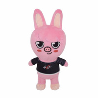 Peluche de 20 cm de personnage de dessin animé Stray Kids, Bbokari Leebit Wolf Chan Puppym, cadeau pour enfants, adultes et fans, fabriquée en coton PP