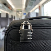 Cadenas à combinaison miniature durable SKG-523 en alliage de zinc, serrure de sécurité à 3 chiffres pour bagages, valises et casiers de sport