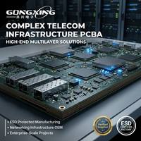 Soluciones de Placas PCBA Multicapa Complejas para Infraestructura de Telecomunicaciones, Opciones Personalizadas, Aplicaciones de Control Industrial