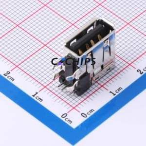 673298001 USB Connector Through hole Component (THT) Connector Type-A Female Side Insert 4P - Product Image 1