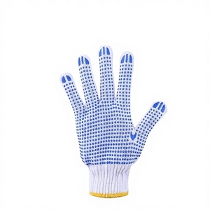 定宏型号644防滑点状塑料珠粘合耐磨棉纱工作手套 - Product Image 5