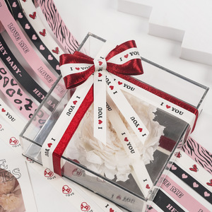 Nine-Colored Ribbon Satin Ribbon Valentine'S Day Gift Wrapping Ribbon 9K543 Fashion Digital Printing Decorative - Product Image 4