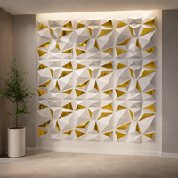 Panel de Pared 3D de PVC con Prisma de Cristal, Alto Brillo, Comercial, WYRAX