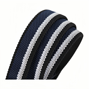 Ceintures tressées élastiques multicolores personnalisées en tissu extensible à boucle ardillon pour hommes et femmes - Product Image 5