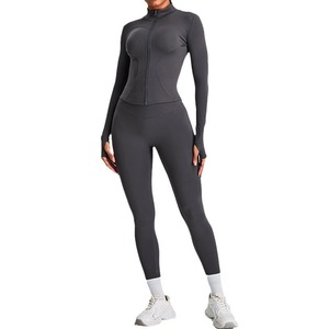 Conjunto <span class=keywords><strong>de</strong></span> 2 Piezas <span class=keywords><strong>de</strong></span> <span class=keywords><strong>Pantalones</strong></span> y Chaqueta <span class=keywords><strong>de</strong></span> Yoga Sólida, Ligera, Transpirable y Ajustada <span class=keywords><strong>de</strong></span> la Marca Under Lulu para <span class=keywords><strong>Mujer</strong></span>, para Deportes al Aire Libre, <span class=keywords><strong>Fitness</strong></span> y Moda - Product Image 4