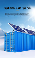 Système de stockage frigorifique complet conteneurisé, alimenté à l'énergie solaire, écologique, à économie d'énergie R410A, pour fruits de mer, poissons, crevettes et roulements de moteur