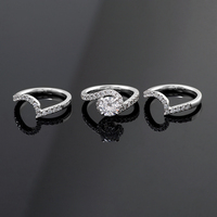 Certificat IGI D couleur laboratoire bague en diamant 14k or blanc anneaux empilables anneaux de mariage Couple ensemble or unisexe 2025 Style populaire