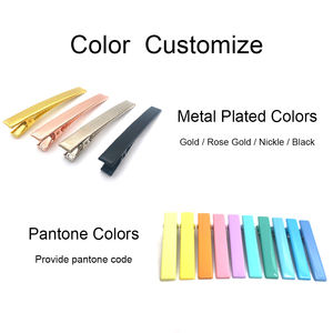 Horquillas de pelo personalizadas OEM y ODM de fábrica, accesorios metálicos para el cabello, pinza de pelo personalizada con logotipo grabado - Product Image 3