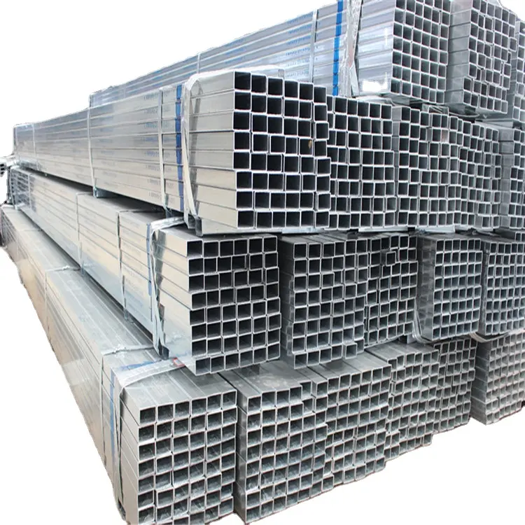 Mobilya çerçeveleri ve destekler üretimi için sıcak daldırma galvanizli kare kesitli çelik tüp shs 4x4 kare boru için mobilya boru