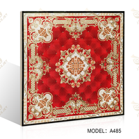Carrelage de sol en porcelaine polie argentée dorée de luxe moderne, surface cristalline, motifs floraux, décoration intérieure 1200x1200