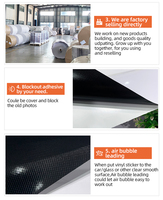 Rouleau de vinyle auto-adhésif PVC blanc brillant/mat imprimable pour affiches et supports d'impression