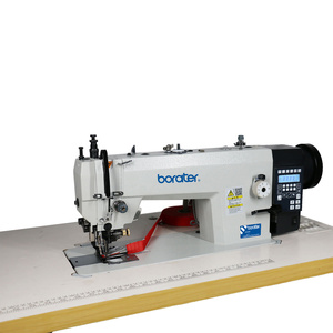 จักรเย็บผ้าล็อคสติทช์แบบขับตรงความเร็วสูง รุ่น B-0352-D3 ระบบป้อนผ้าคู่แบบซิงโครนัส สำหรับงานหนัก พร้อมแท่นเหล็กแบบกดมือ - Product Image 3