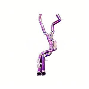 Uitlaatpijpen OEM gelijke lengte middenpijp voor BMW M2c/M2 M3 M4 Competition F80 F87 F8X 3.0t Valvetronic Titanium Catback met uitlaatpijpen - Product Image 4