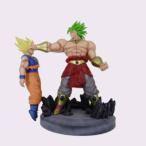Figurine d'action en PVC de collection de l'anime japonais <span class=keywords><strong>Super</strong></span> Saiyan <span class=keywords><strong>Broly</strong></span> VS Son Goku pour cadeaux - Product Image 5