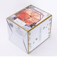 Boîte à bougies chauffe-plat de luxe en carton blanc 6 oz, format personnalisé, design éco-responsable, logo en relief, faible MOQ, pelliculage mat, vente en gros