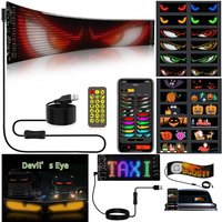 Panneau lumineux LED flexible imperméable pour la lunette arrière de la voiture, panneau matriciel LED avec télécommande par application, écran textuel, nouveauté