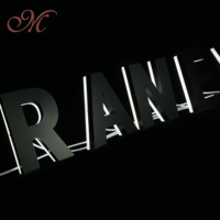 Transformateur d'éclairage publicitaire LED néon extérieur lumineux, enseigne murale 3D en acrylique pour devanture de magasin, logo personnalisé