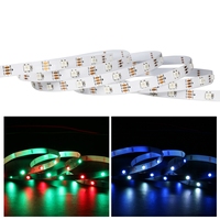 Tira de Luces LED RGBW DC12V/SK6812 de 5 Metros, 30 LED/m, PCB de Cobre, 5050 SMD RGB Multicolor, Control 4 en 1