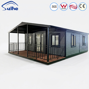 <span class=keywords><strong>Maison</strong></span> préfabriquée modulaire extensible à deux ailes, deux chambres, 20 pieds, en conteneur - Product Image 1