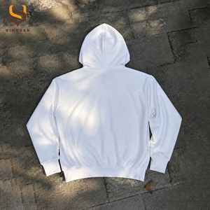 Custom Logo Pullover Streetwear Men's Hoodie 100% Cotton Oversized Vintage Sun Faded Distressed Screen Printing Hoodies - Product Image 2