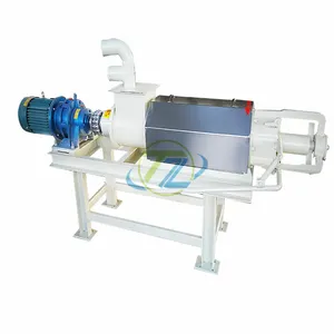 manure dehydration machine cow dung manure dewatering machine/dewatering slud screw press liquid manure machine tianze