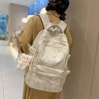 Sacs à dos scolaires unisexes tendance, grande capacité, imperméables, avec coussin d'air, motif dessin animé, vente en gros transfrontalière, nouveauté 2024