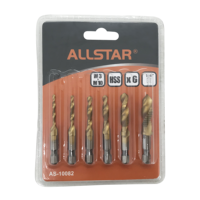 Outils de travail du bois professionnels All Star M3-M52 Hss, tarauds à main, tarauds combinés, tarauds à spirale HSS, jeu de forets à tarauder