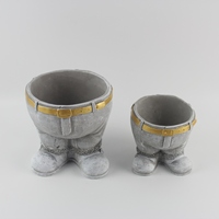 Pots en ciment au design unique en gros avec forme personnalisable pour la décoration de jardins, serres et sols