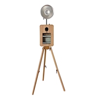 Machine à photos vintage portable en bois véritable, légère, avec écran tactile, pour la prise de photos de famille pendant les vacances