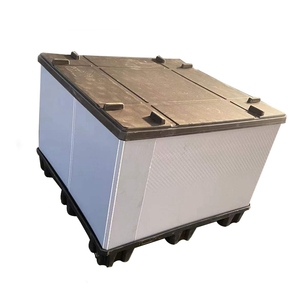 Good Quality plastic collapsible turnover box PP sleeves pallet storage box coaming board crate foldable pallet box