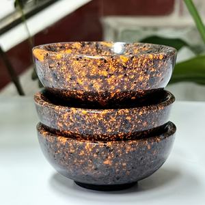 Nuevo Cuenco de Cristal Tallado Natural Curativo, Cuenco de Cristal Yooperlite Pulido Reactivo a los Rayos UV para Decoración - Product Image 6