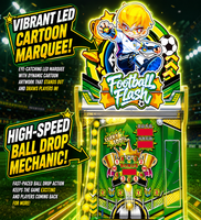 Machine à prix à monnayeur pour billets et cadeaux, à retour sur investissement élevé, pour centre de jeux, avec balles de football flash, direct usine
