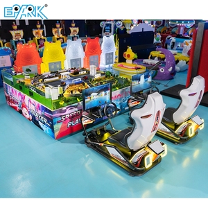 Machine de jeu d'arcade EPARK Mr Racing avec table de sable, <span class=keywords><strong>construction</strong></span> métallique, support espagnol - Simulateur de course automobile pour 2 joueurs - Product Image 3