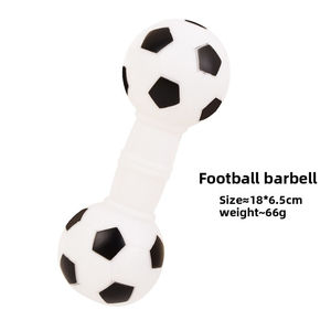 Squeaky Cartoon Dog Toys TPR Goma Chew Mancuerna Bola Sonido de ladridos fuertes Masticador agresivo Juego diario interactivo - Product Image 5