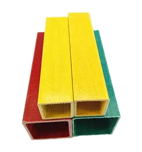 Reinforced fiberglass rectangular pultrusion tube frp tube profiles for cooling tower