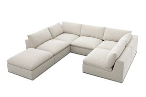 Ghế sofa chữ L hiện đại, đơn giản, có chức năng ngả lưng và làm mát, phù hợp cho phòng khách biệt thự và trường học, lắp ráp dễ dàng. - Product Image 3