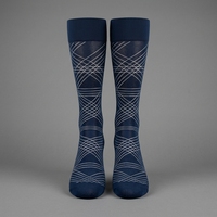 Chaussettes habillées unies pour homme, respirantes, en coton doux, avec bordure élastique festonnée, idéales pour le bureau