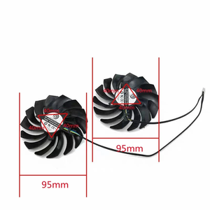เครื่องทำความเย็น GPU 95มม. RX5700 4Pin สำหรับ <span class=keywords><strong>MSI</strong></span> Radeon RX <span class=keywords><strong>5600</strong></span> 5700 <span class=keywords><strong>XT</strong></span> Mech OC กราฟิก - Product Image 2