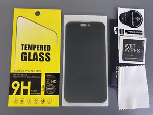 Coque Ultra HD anti-rayures facile à installer Protecteur d'écran en verre trempé 3D dureté 9H pour iPhone 15 14 13 12 Samsung