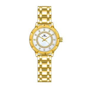 Women Quartz Wrist <b>Watch</b> <b>Diamond</b> Dial Stainless Steel Band Round Analog Bracelet <b>Watch</b> Daily Wear - Product Image 4