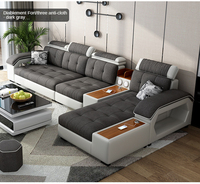 Ensemble de canapés modernes Runwood pour salon, design bois, mobilier de luxe pour la maison