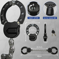 Cadenas de vélo Cadenas de vélo Vente en gros Nouveau cadenas de vélo Accessoires de vélo Scooter électrique Sécurité durable très bien notée