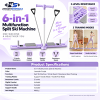 Appareil de ski à résistance à l'air pour l'amincissement des jambes et le renforcement des muscles du plancher pelvien, pliable, en plastique, à entraînement mécanique, HD