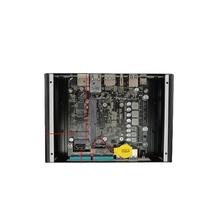 Komputer Box Industri Profesional OEM ODM Embedded I7 Mini PC Quad Core Win 10 Casing Aluminium Alloy 16GB DDR4 Ready Stock